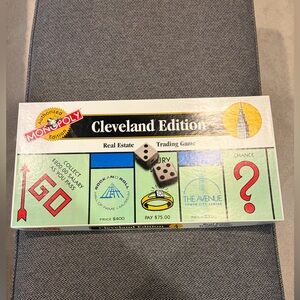 Vintage 1996 Monopoly Authorized Cleveland Edition Board Game